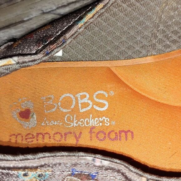 BOBS by Sketchers Taupe Pup Smarts Flats Sz 7 - Picture 6 of 7